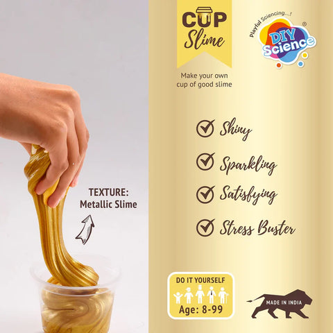 Golden Jewel Slime Kit for Kids 100% Safe & Non Toxic - EKT3683