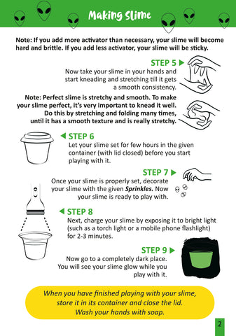 Creepy Alien Slime Kit for Kids 100% Safe & Non Toxic - EKT3684
