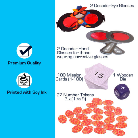 Detective Math Game With Decoder Glass - EKT3688