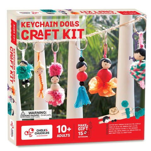 Keychain Dolls Diy Craft Kit | Make 15 Keychain - EKT3692
