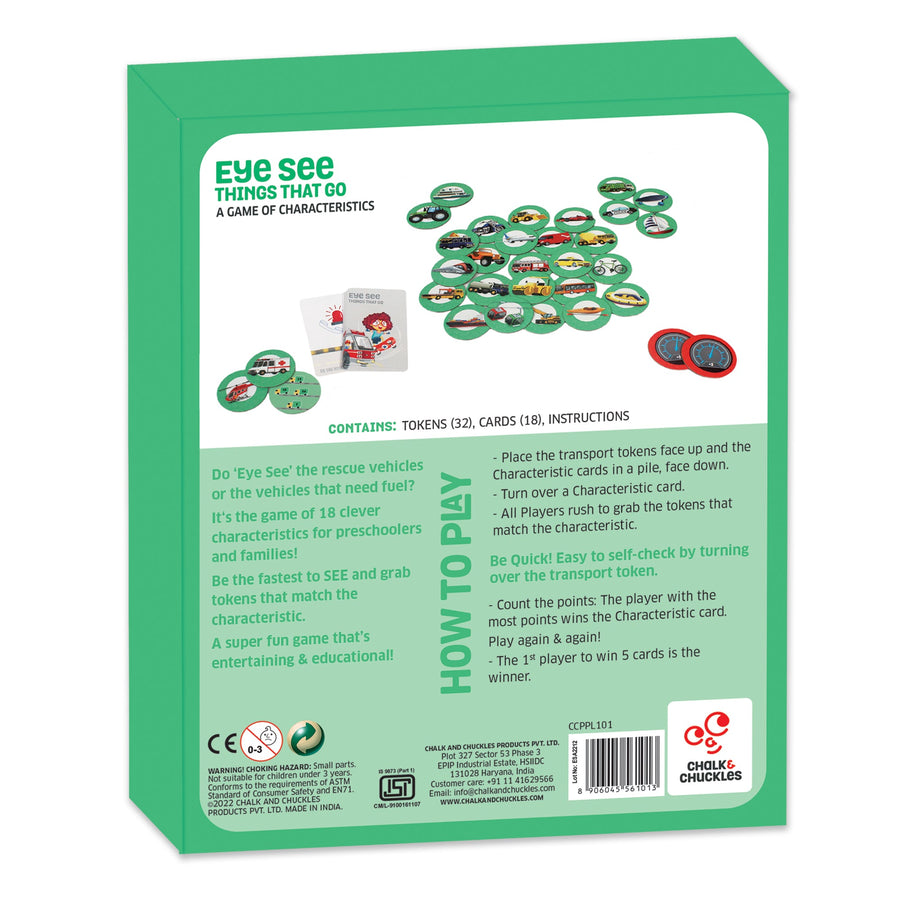 Creature Clues The Eye Game | Vehicles Theme - EKT3695
