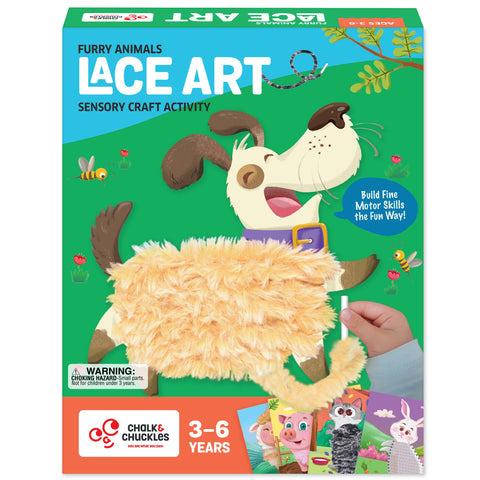 Creative Lacing – Furry Animal Theme Sensory Craft Activity - EKT3699