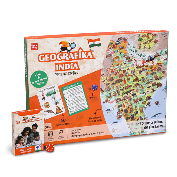 Goegrafika India - Play and learn about India - EKT3703