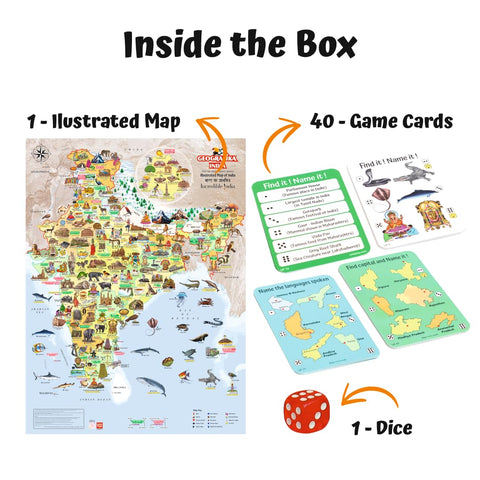 Goegrafika India - Play and learn about India - EKT3703