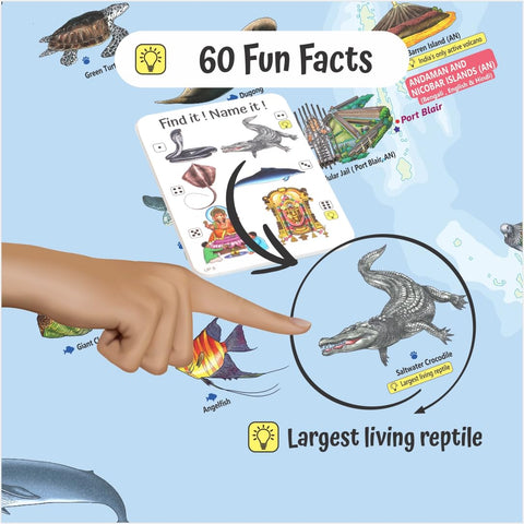Goegrafika India - Play and learn about India - EKT3703