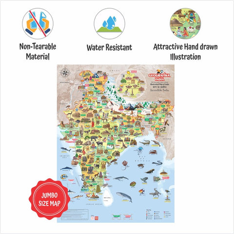 Goegrafika India - Play and learn about India - EKT3703