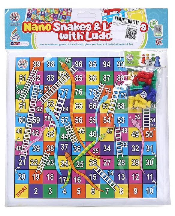 Nano Snake$Ladders with Ludo - Luck and Skill - EKT3707