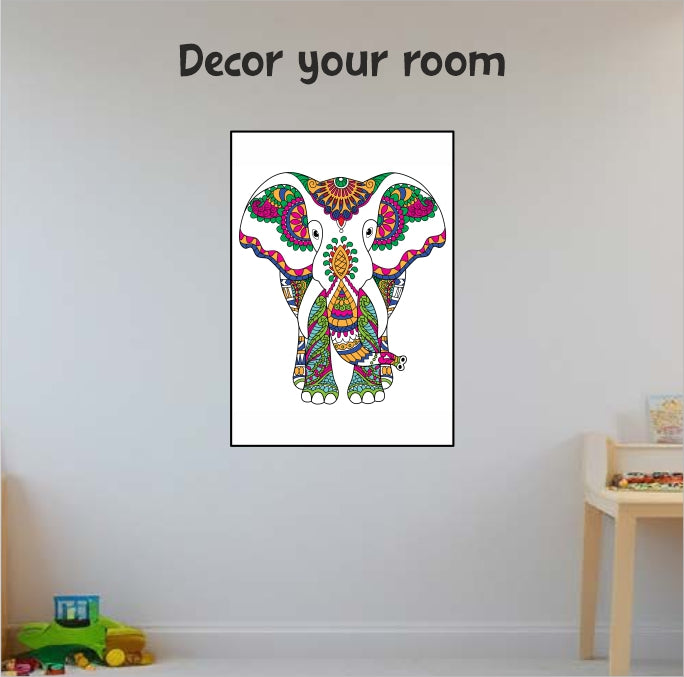 Doodle Coloring Kit - 4 *A3 Size Posters - Animals - EKT3713