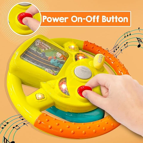 Musical Steering Wheel Toy for Kids - EKT3718