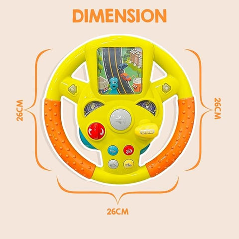 Musical Steering Wheel Toy for Kids - EKT3718