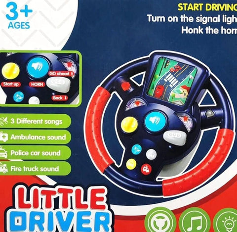 Musical Steering Wheel Toy for Kids - EKT3718