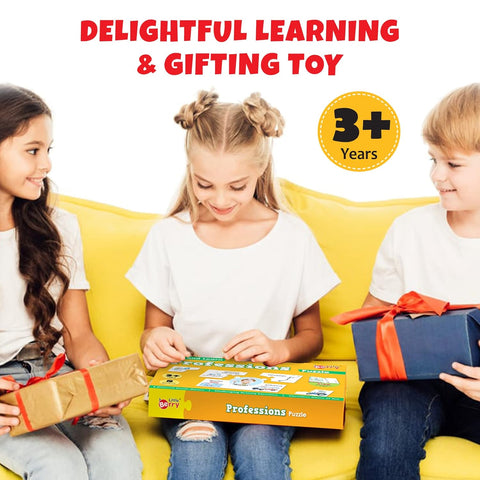 Play and Learn Puzzles - Professions | 5 Different Puzzle Games | Learning & Educational Toy - EKT3728