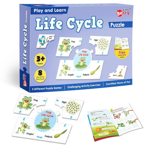 Play and Learn Puzzles - Life Cycle | 5 Different Puzzle Games | Learning & Educational Toy - EKT3730
