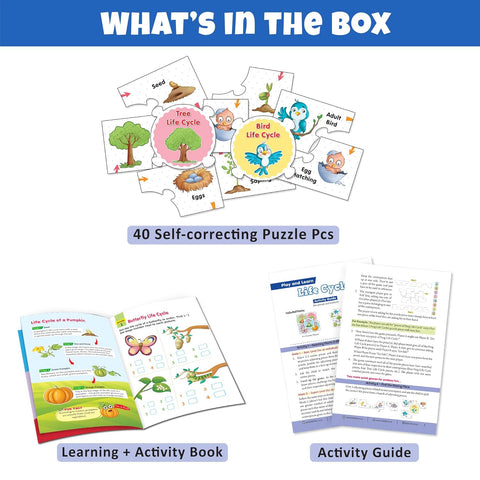 Play and Learn Puzzles - Life Cycle | 5 Different Puzzle Games | Learning & Educational Toy - EKT3730