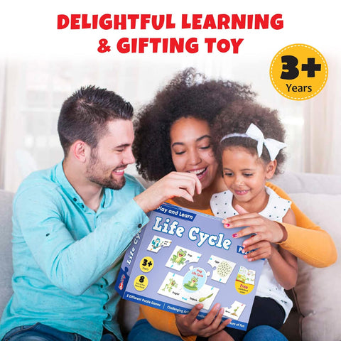 Play and Learn Puzzles - Life Cycle | 5 Different Puzzle Games | Learning & Educational Toy - EKT3730