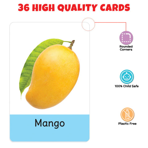 My First Fruits Flash Cards | 36 Cards - EKT3733