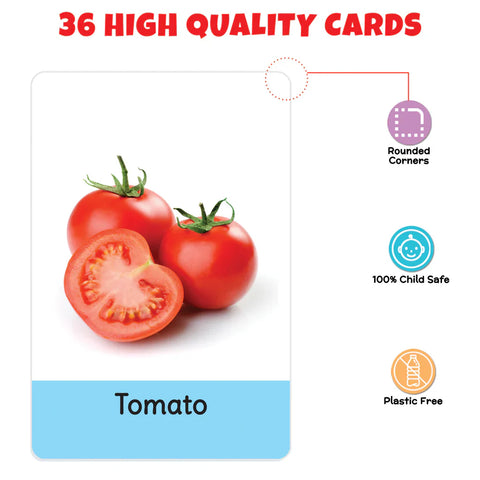 My First Vegetables Flash Cards | 36 Cards - EKT3734