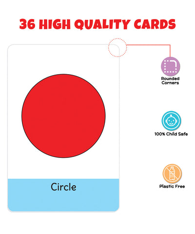 My First Shapes & Colours Flash Cards | 36 Cards - EKT3735