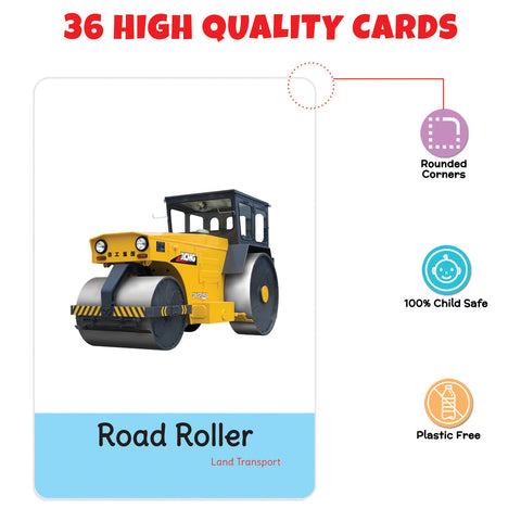 My First Transport Flash Cards | 36 Cards - EKT3738
