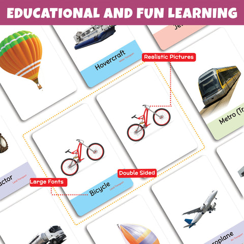 My First Transport Flash Cards | 36 Cards - EKT3738