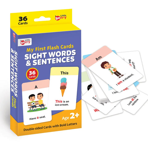 My First Sight Words & Sentences Flash Cards | 36 Cards - EKT3739