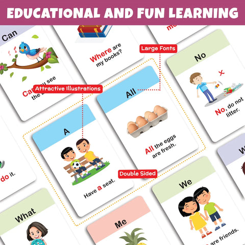 My First Sight Words & Sentences Flash Cards | 36 Cards - EKT3739