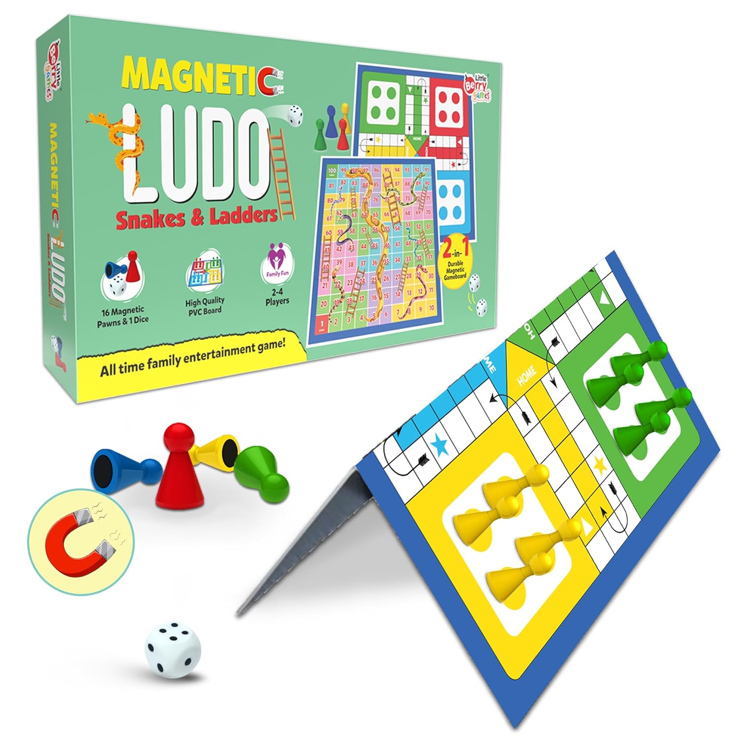 Magnetic Ludo and Snakes & Ladders - EKT3742 – Extrokids