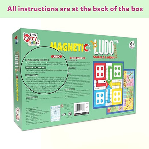 Magnetic Ludo and Snakes & Ladders - EKT3742