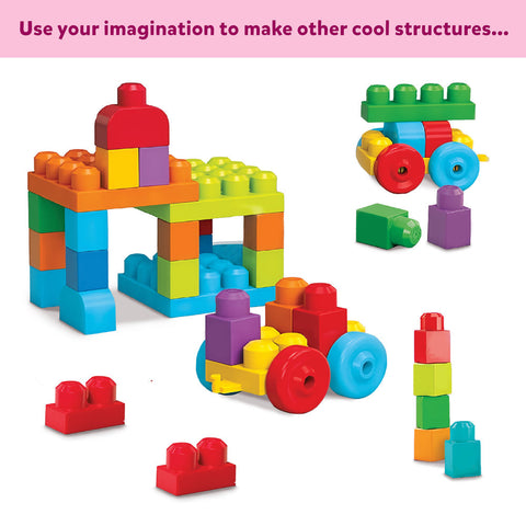 Alphabet & Number Learning Train | Mega Size Block Pieces - EKT3749