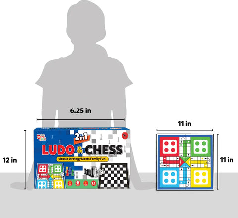 2 in 1 Ludo & Chess Junior - EKT3757