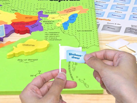 States with Capitals Map Puzzle | Learn about Capitals - EKT3765