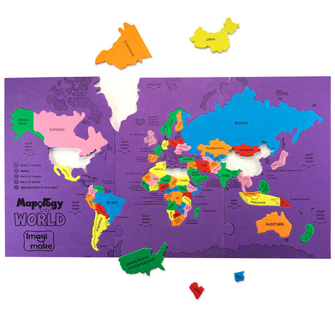 World Map Puzzle | Learn About World - EKT3766