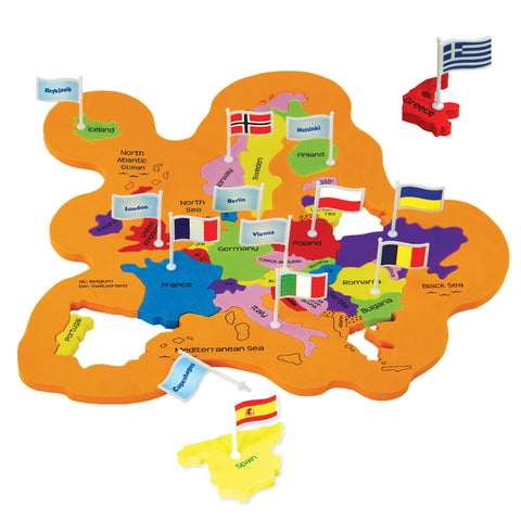 World with Flags &Capitals  Map Puzzle | Learn About World - EKT3767