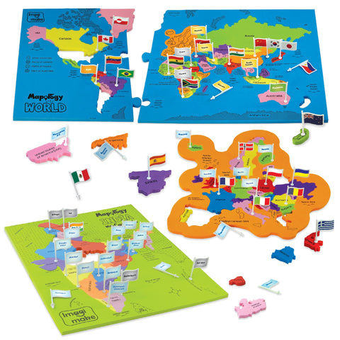 World & India Map Puzzle | Learn About World & India - EKT3768