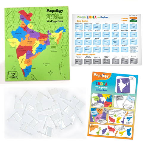 World & India Map Puzzle | Learn About World & India - EKT3768
