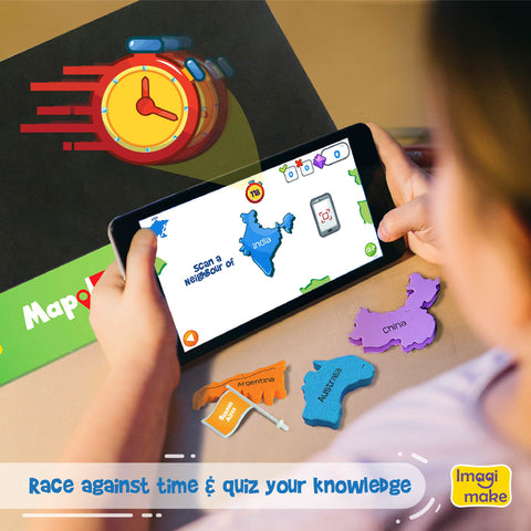 World Map AR Puzzle | Mobile App - EKT3771