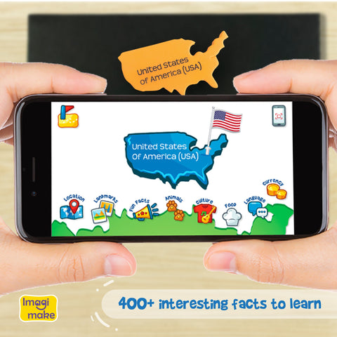 World Map AR Puzzle | Mobile App - EKT3771