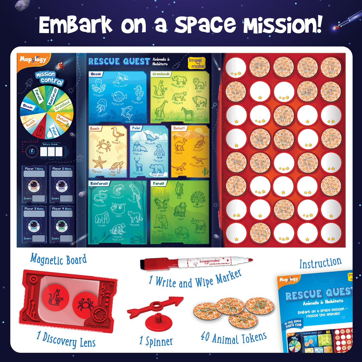 Rescue Quest - Animals & Habitats | Explore & Learn Animal & Habitats - EKT3777