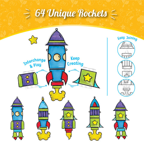 DIY Art - Rocket | Shining Glass Paint - EKT3778