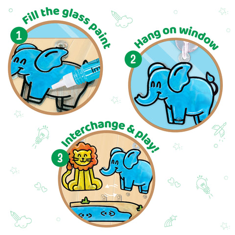 DIY Art - Jungle | Shining Glass Paint - EKT3781