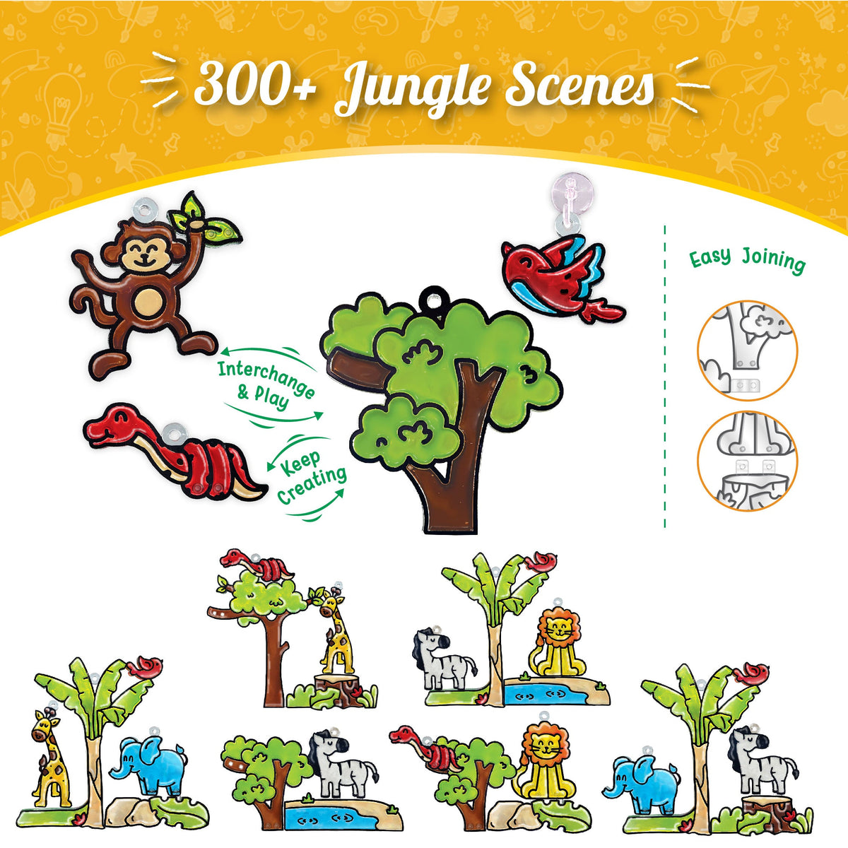 DIY Art - Jungle | Shining Glass Paint - EKT3781