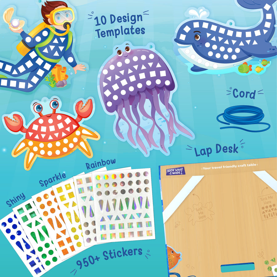 DIY Mirror Mosaic - Ocean - EKT3783