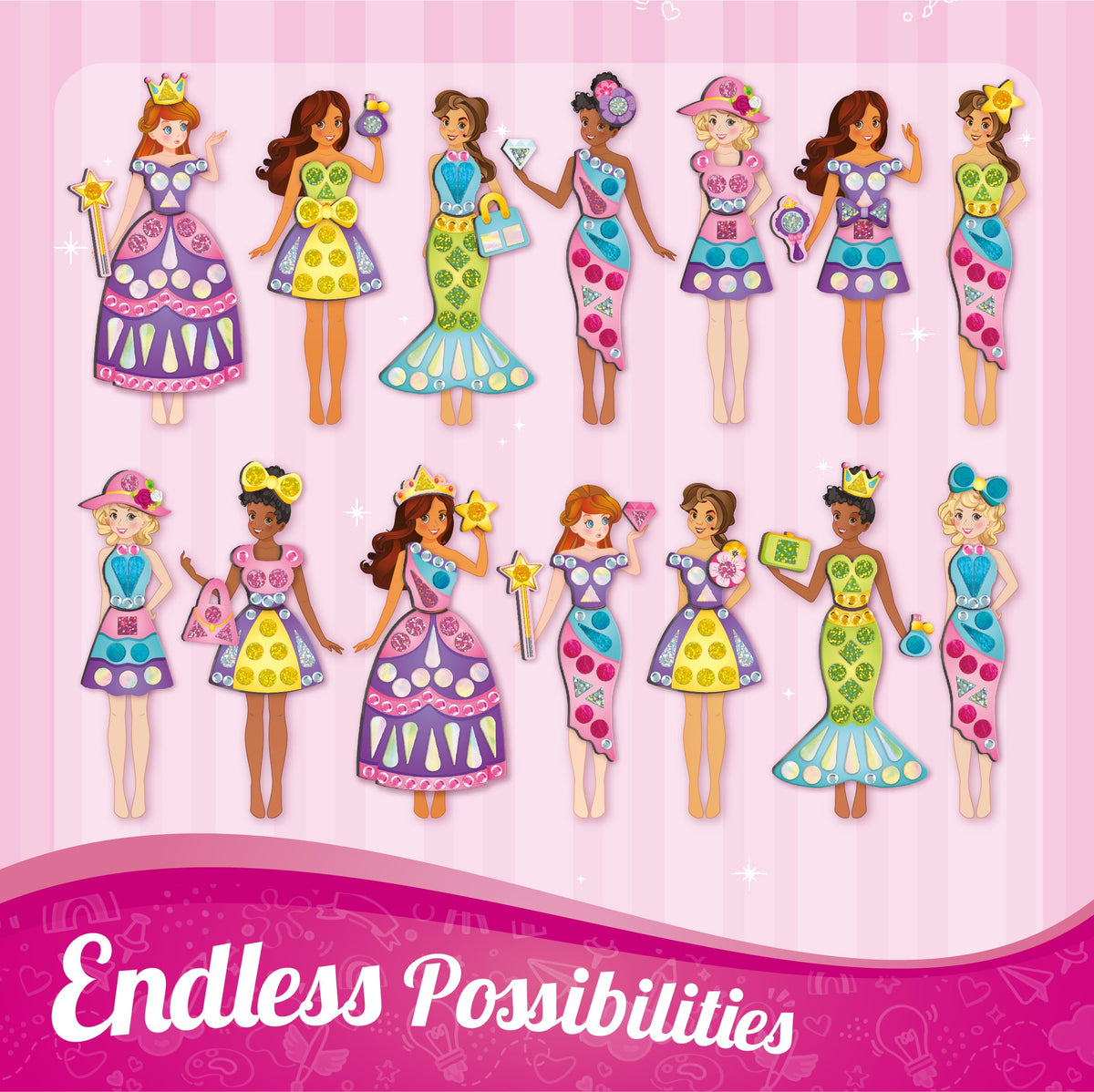DIY Magnetic Dress Up - Princess - EKT3784