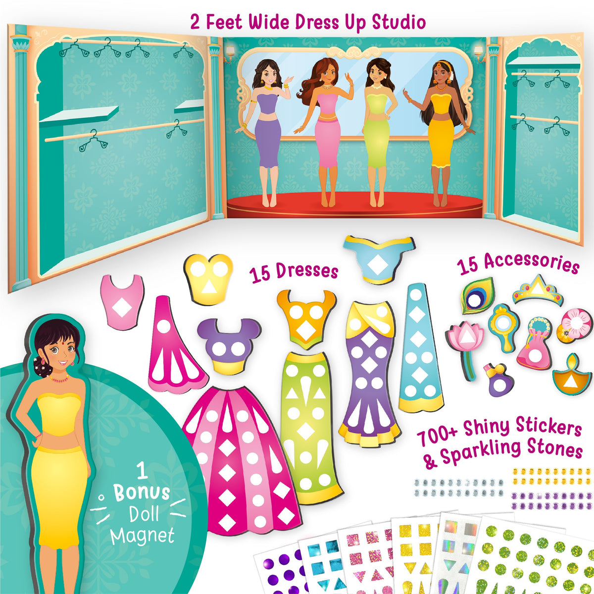 DIY Magnetic Dress Up - Indian Princess - EKT3785