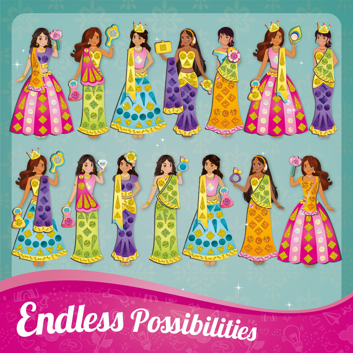 DIY Magnetic Dress Up - Indian Princess - EKT3785