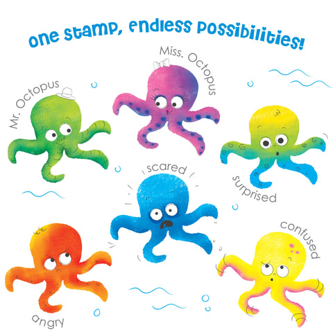 DIY Stamp Art - Ocean | Wash & Reuse Mess Free Fun - EKT3792