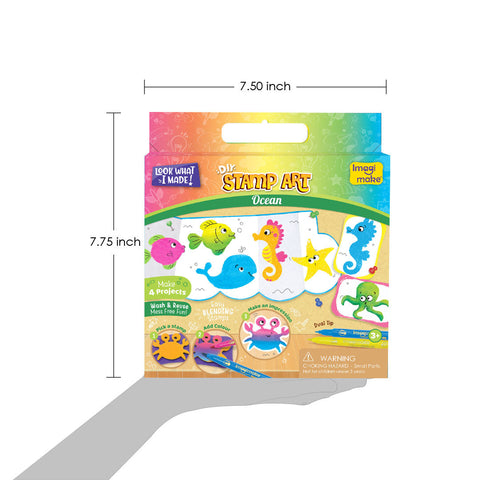 DIY Stamp Art - Ocean | Wash & Reuse Mess Free Fun - EKT3792
