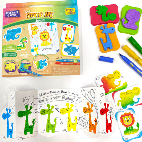 DIY Stamp Art - Jungle | Wash & Reuse Mess Free Fun - EKT3793