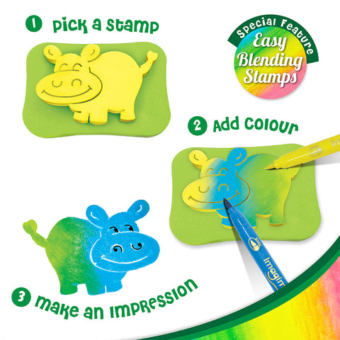 DIY Stamp Art - Jungle | Wash & Reuse Mess Free Fun - EKT3793