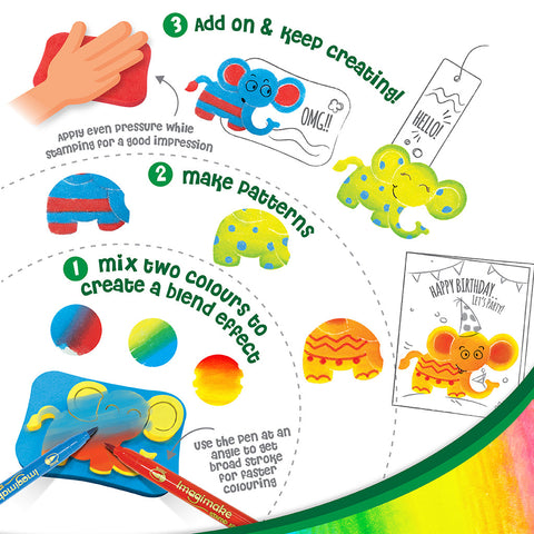 DIY Stamp Art - Jungle | Wash & Reuse Mess Free Fun - EKT3793